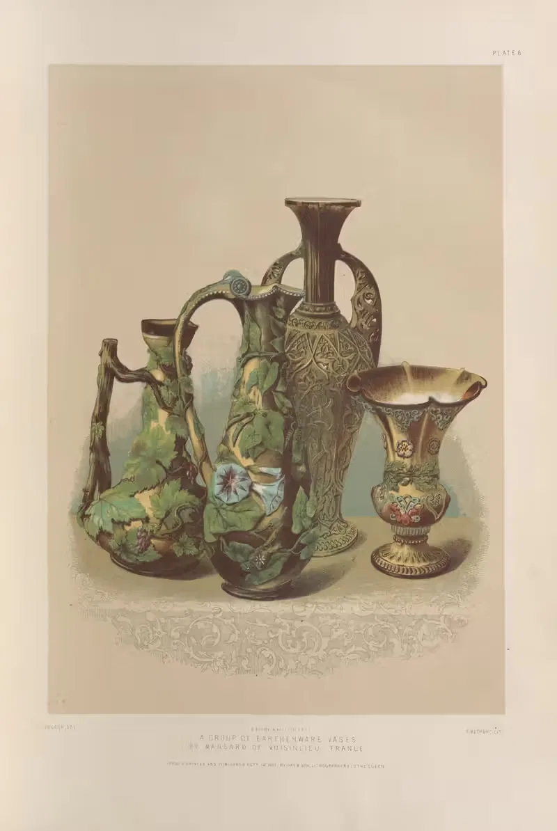 Группа глиняных ваз by Мэтью Дигби Уайатт, 1851 - 1853 — digital art print download