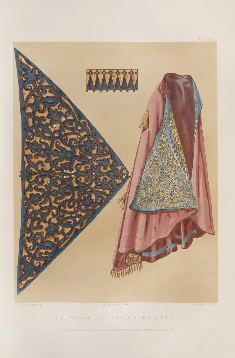 Albanian costume embroidery — Matthew Digby Wyatt
