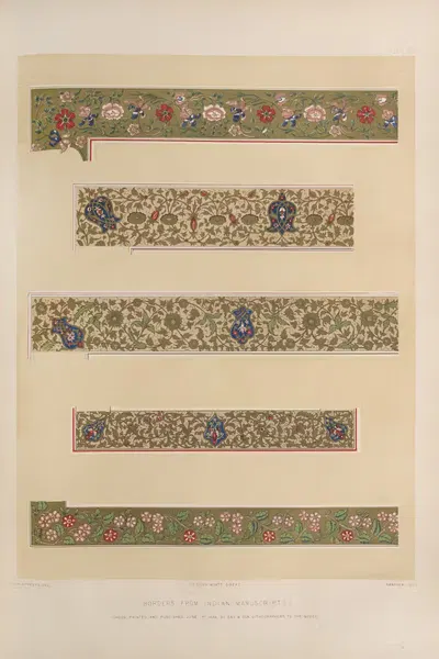 Borders из индийских манускриптов by Мэтью Дигби Уайатт, 1851 - 1853 — digital art print download