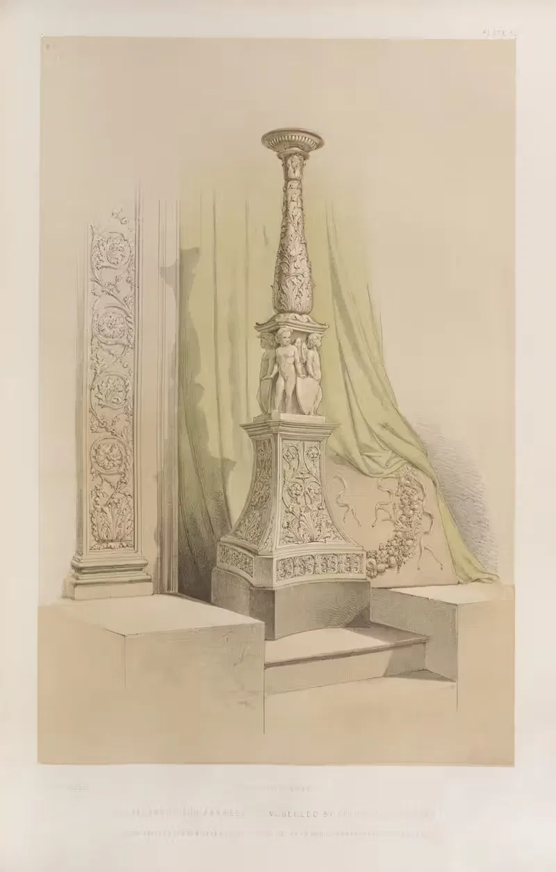 Канделябр и арабеска by Мэтью Дигби Уайатт, 1851 - 1853 — digital art print download