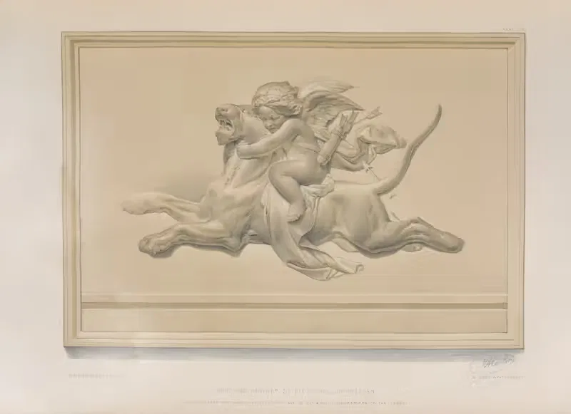 Купидон и пантера by Мэтью Дигби Уайатт, 1851 - 1853 — digital art print download