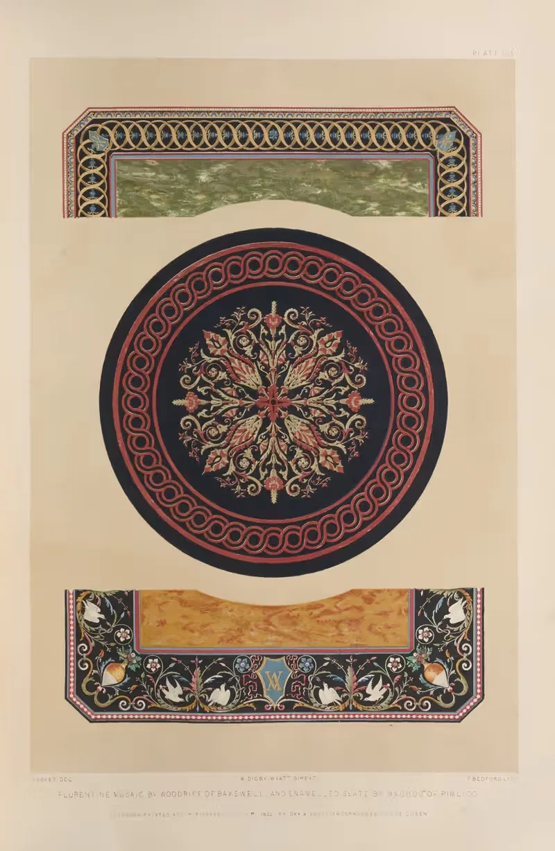 Флорентийская мозаика by Мэтью Дигби Уайатт, 1851 - 1853 — digital art print download