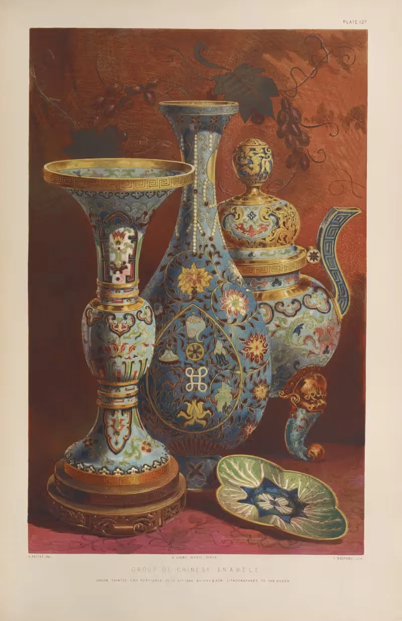 Group of Chinese enamels — Matthew Digby Wyatt