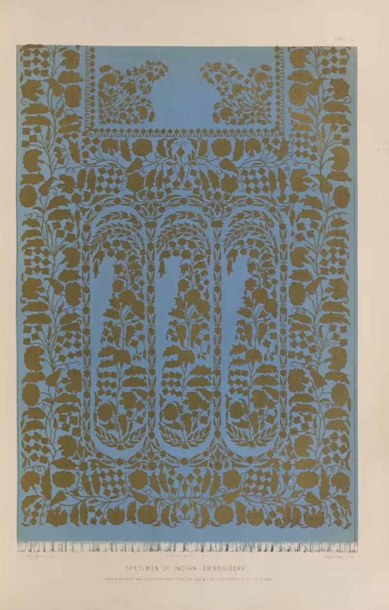 Specimen of Indian embroidery — Matthew Digby Wyatt