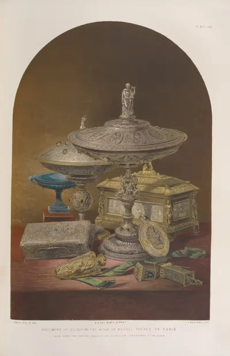 Образцы работы серебряных дел мастеров by Мэтью Дигби Уайатт, 1851 - 1853 — digital art print download