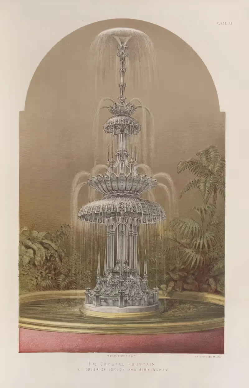 Хрустальный фонтан by Мэтью Дигби Уайатт, 1851 - 1853 — digital art print download