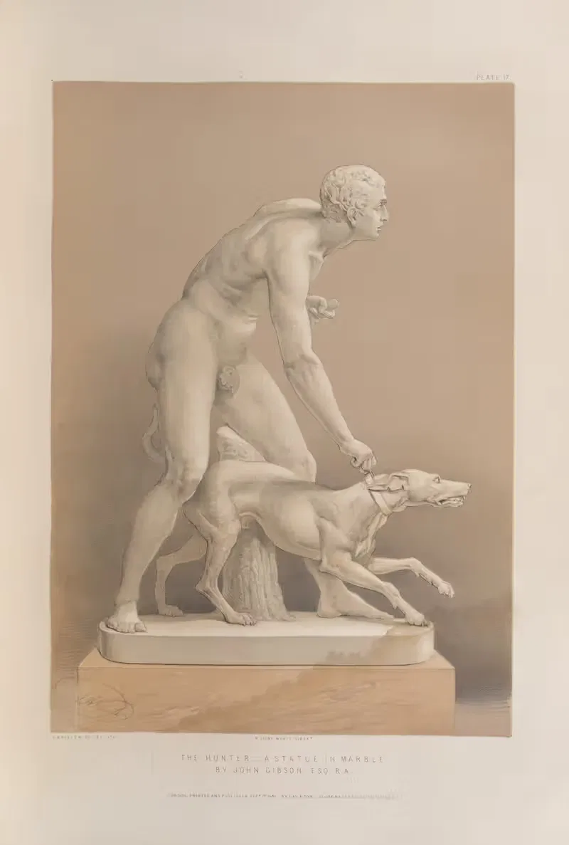 Охотник – статуя из мрамора by Мэтью Дигби Уайатт, 1851 - 1853 — digital art print download