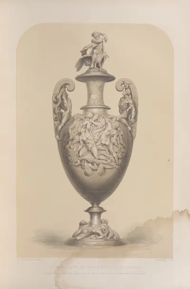 Vase in silver by Matthew Digby Wyatt, 1851 - 1853 — digital art print download