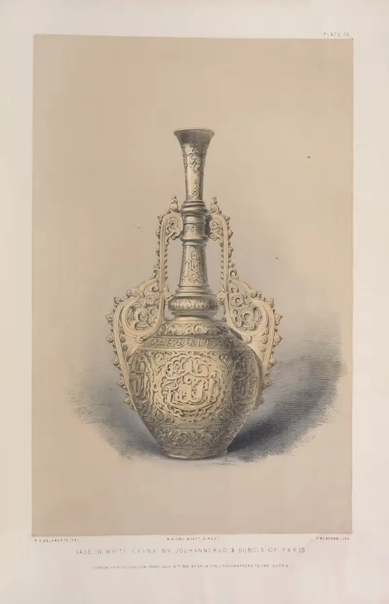 Ваза из белого фарфора by Мэтью Дигби Уайатт, 1851 - 1853 — digital art print download