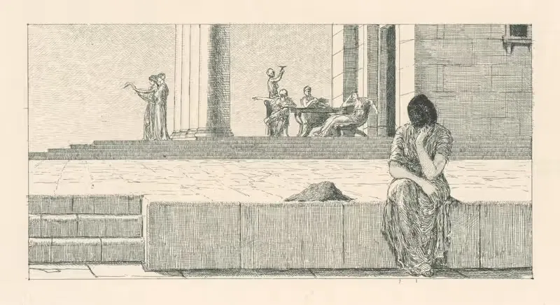 Психея в доме Венеры by Макс Клингер, 1881 — digital art print download