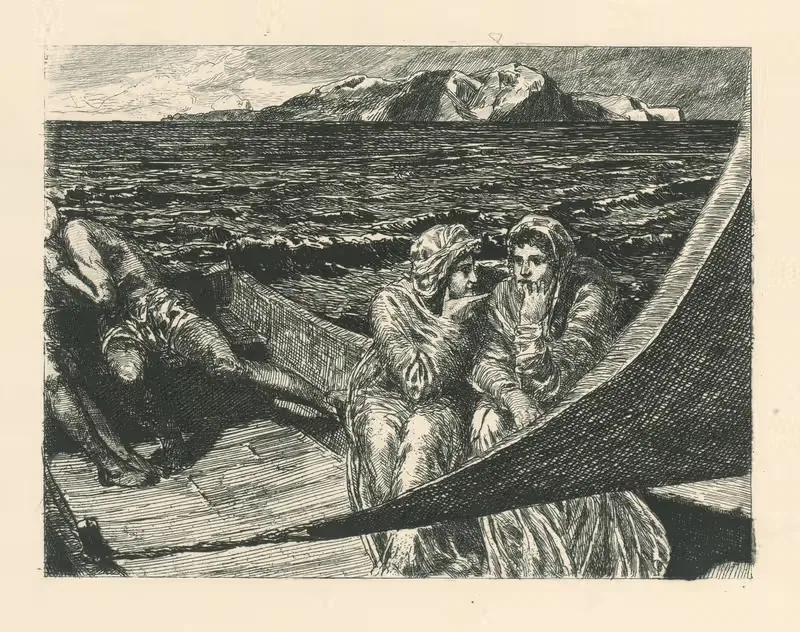 Сестры на пути домой by Макс Клингер, 1881 — digital art print download