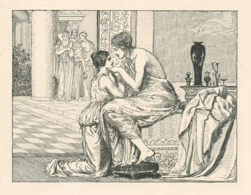 Венера и Психея by Макс Клингер, 1881 — digital art print download