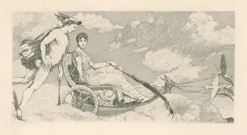 Венера Меркурий by Макс Клингер, 1881 — digital art print download