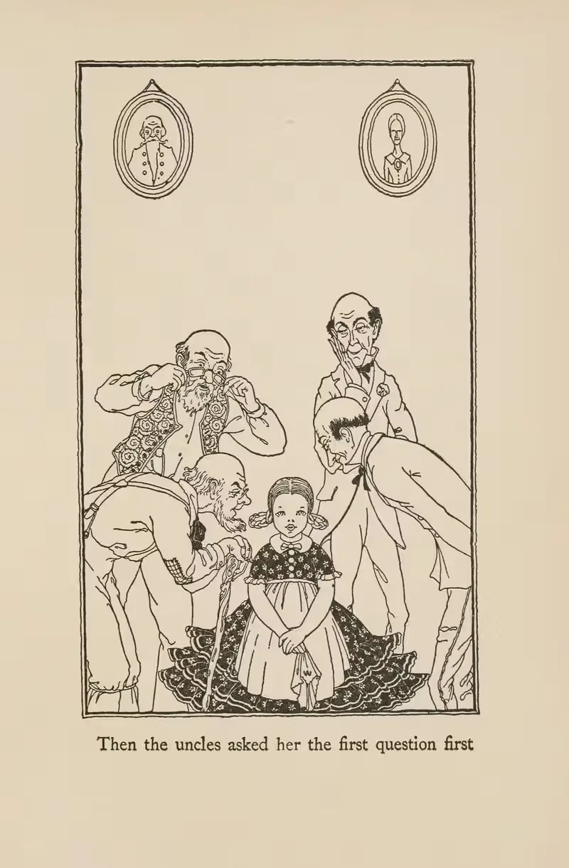 Тогда дяди задали ей первый вопрос by Миска Петерсхам, 1922 — digital art print download