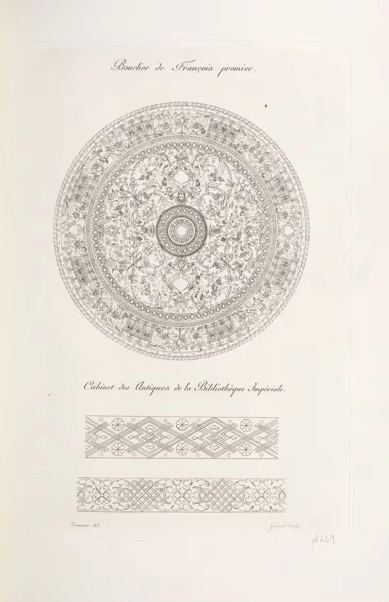 Щит Франсуа Первого. by Николас Ксавье Виллемен, 1839 — digital art print download