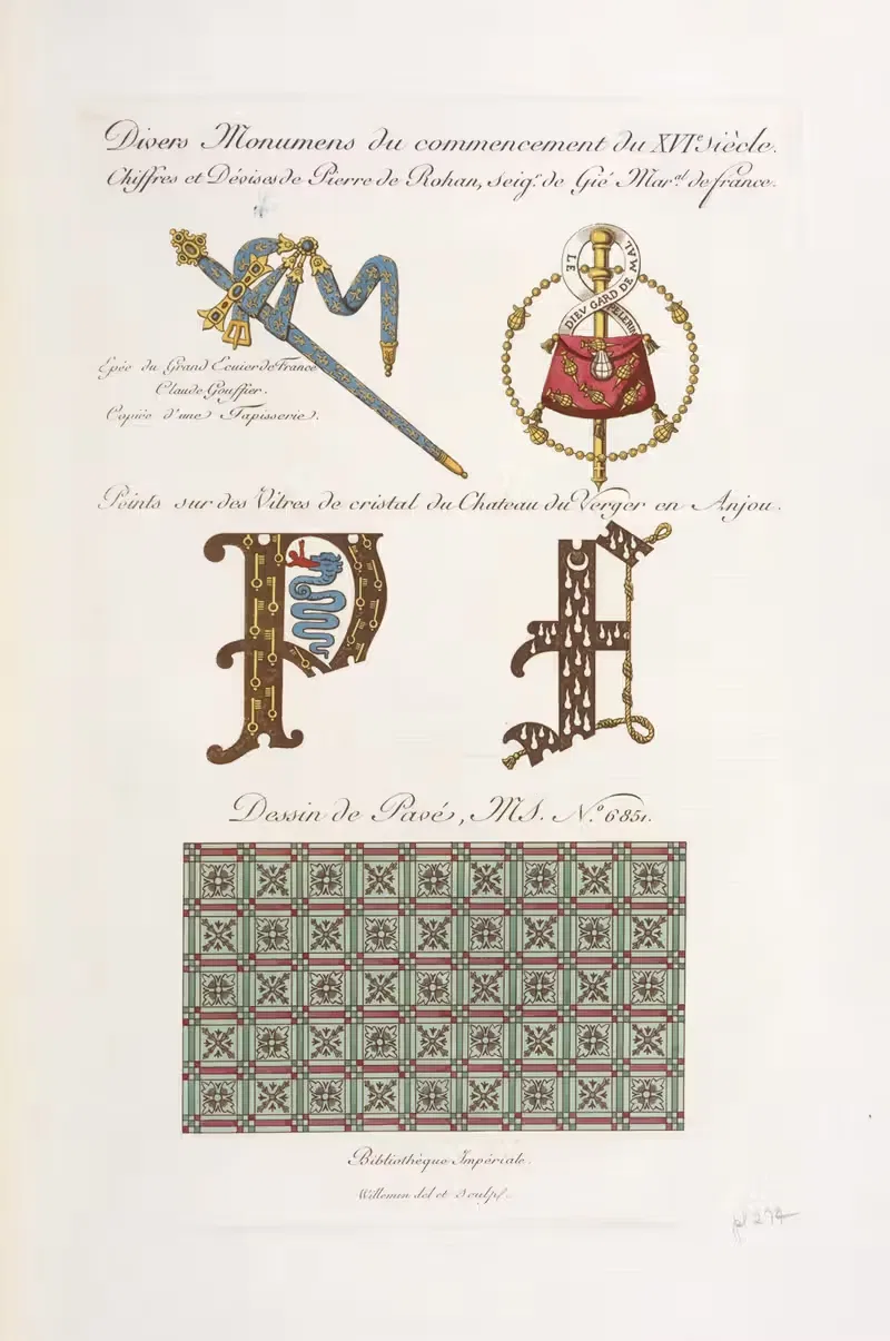 Divers monumens du commencement du XVIe. siècle — Nicolas Xavier Willemin