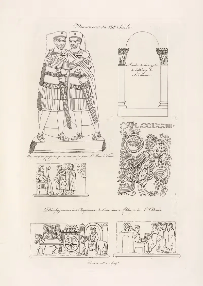 Памятники VIII века. by Николас Ксавье Виллемен, 1839 — digital art print download