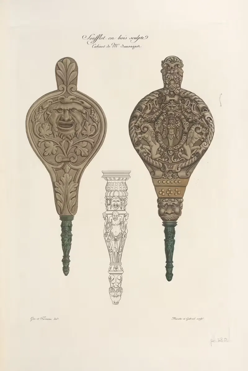 Деревянный резной сувенир by Николас Ксавье Виллемен, 1839 — digital art print download