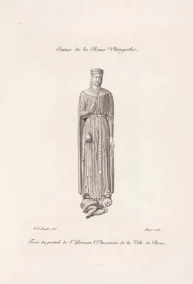 Статуя королевы Ультраготы. by Николас Ксавье Виллемен, 1839 — digital art print download