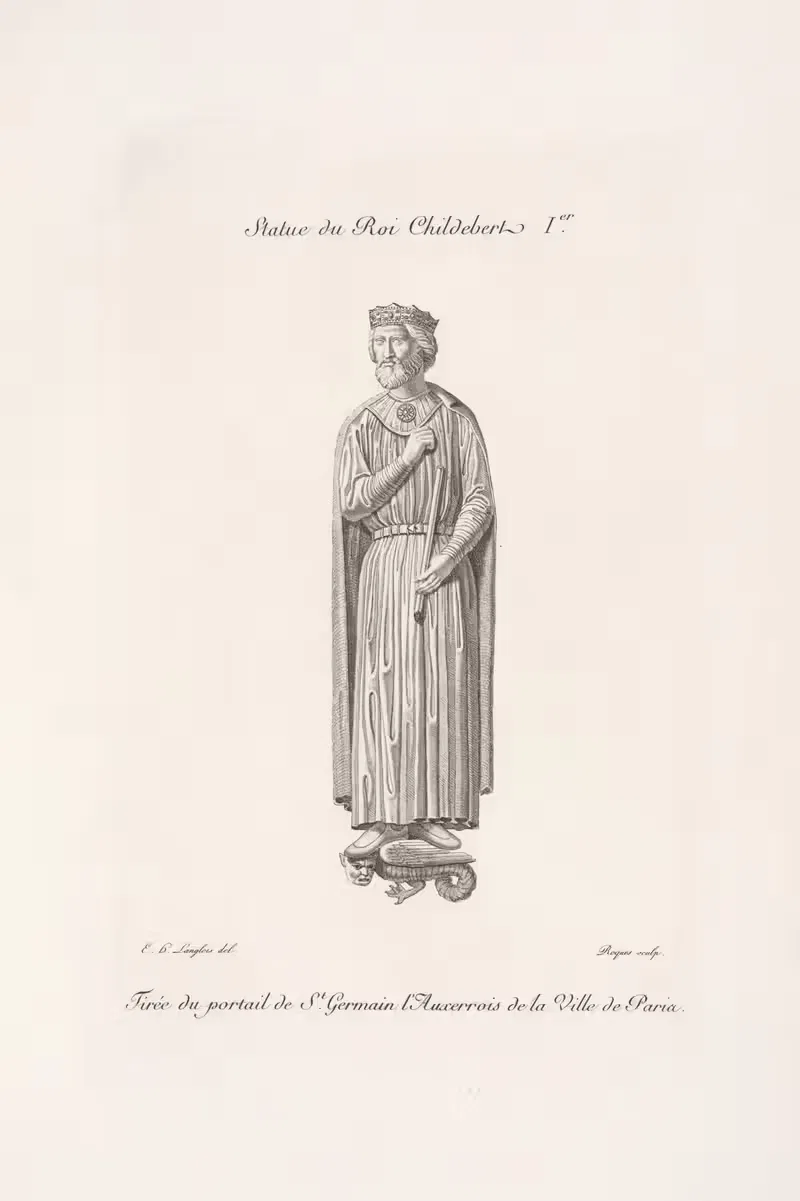 Статуя короля Хильдеберта I by Николас Ксавье Виллемен, 1839 — digital art print download