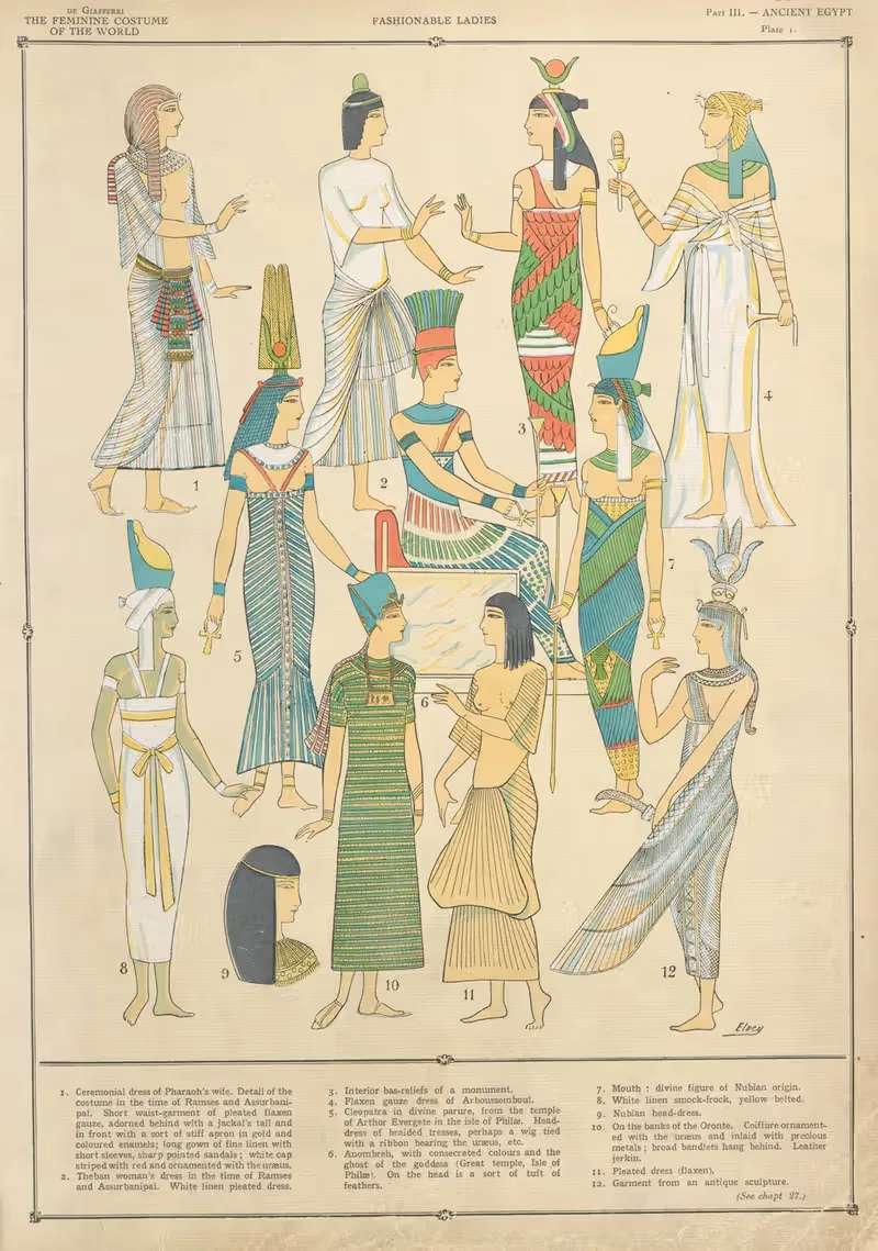 Ancient Egypt – Fashionable ladies — Paul Louis de Giafferri