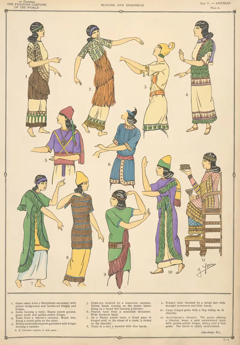 Ассирийский – блузки и ансамбли by Поль Луи де Жиффери, 1926-1927 — digital art print download