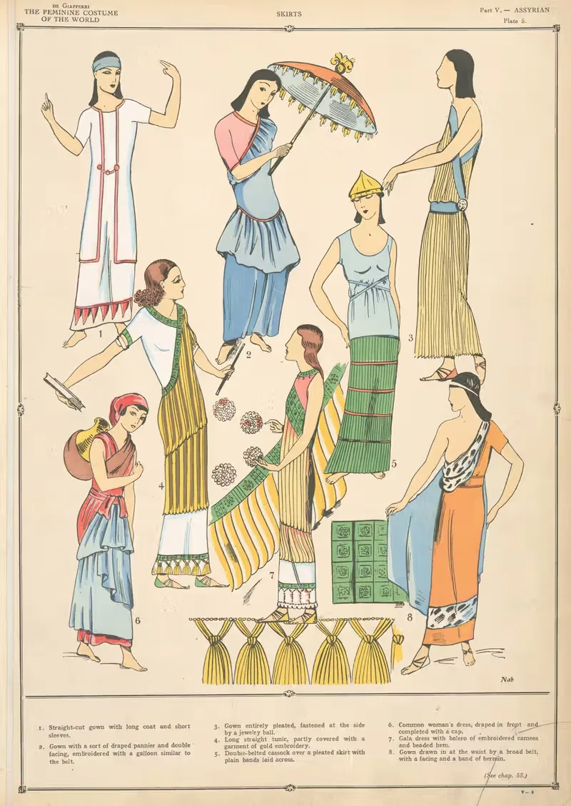 Ассирийские – юбки by Поль Луи де Жиффери, 1926-1927 — digital art print download