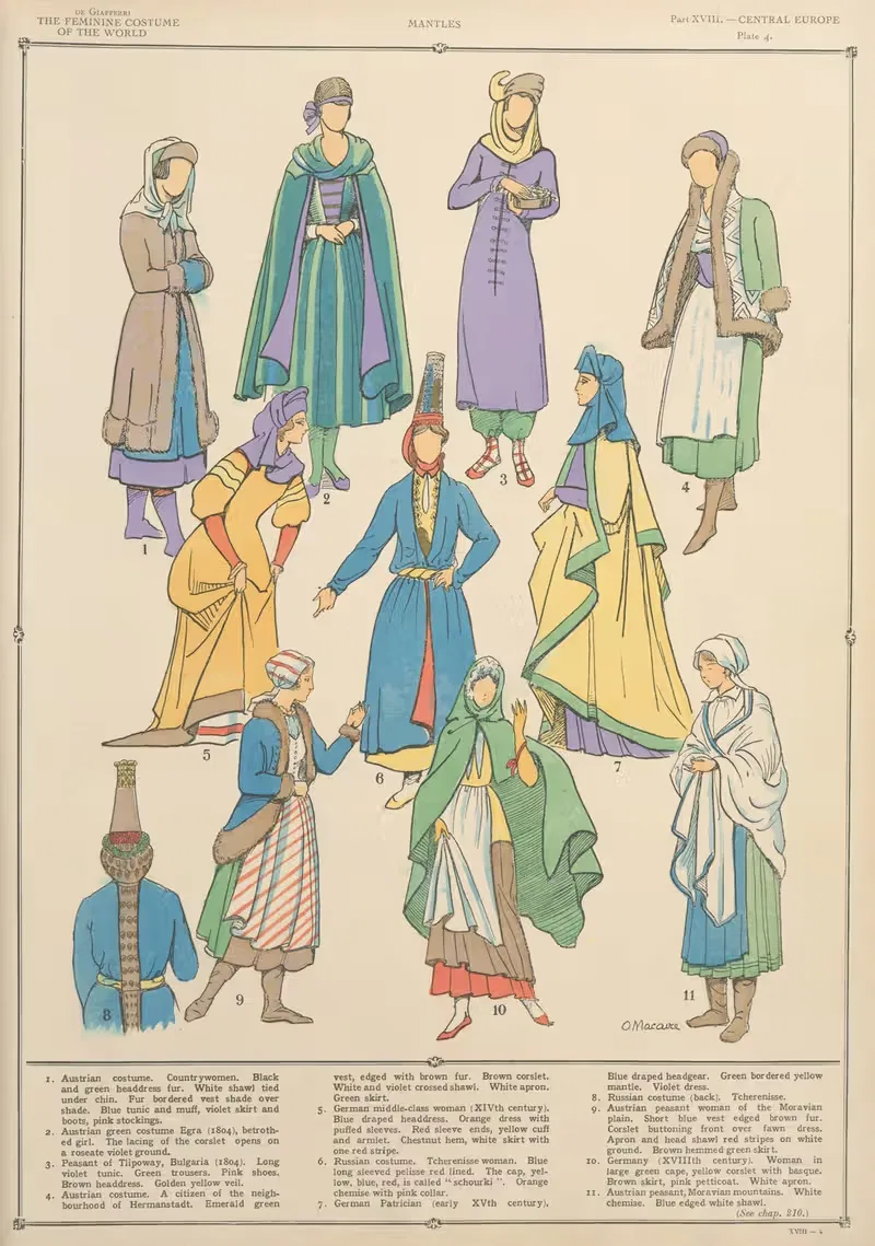 Центральная Европа – мантии by Поль Луи де Жиффери, 1926-1927 — digital art print download