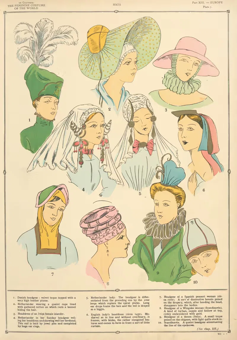 Европа – Шляпы by Поль Луи де Жиффери, 1926-1927 — digital art print download