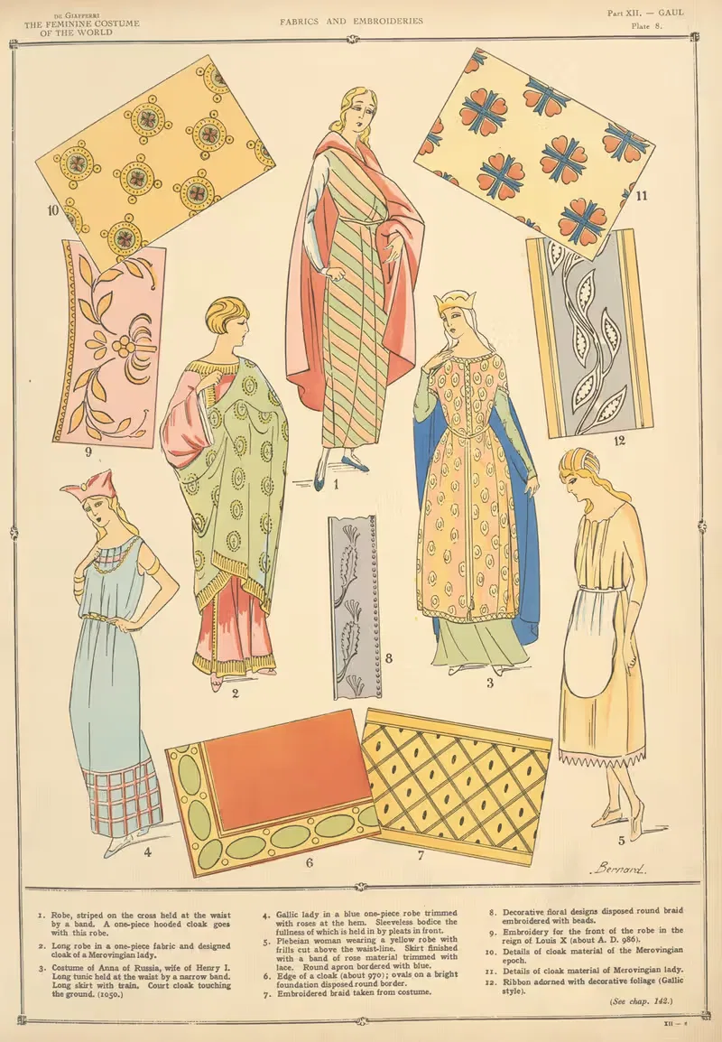Галлия – Ткани и вышивки by Поль Луи де Жиффери, 1926-1927 — digital art print download