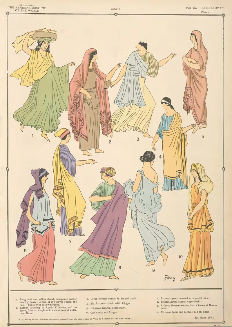 Греко-римские – Плащи by Поль Луи де Жиффери, 1926-1927 — digital art print download