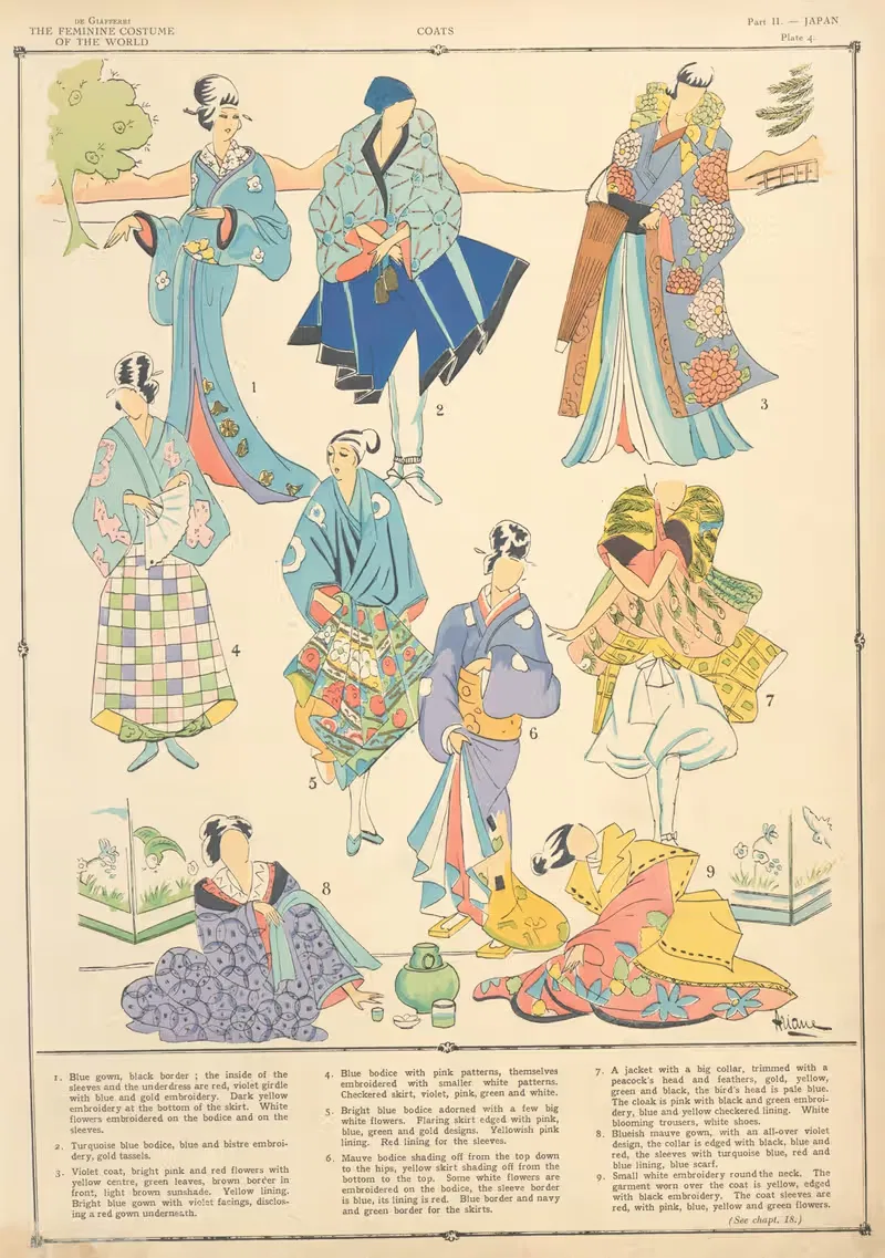 Japan – Coats by Paul Louis de Giafferri, 1926-1927 — digital art print download