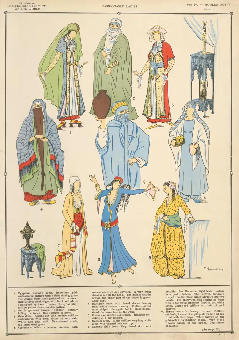 Modern Egypt – Fashionable ladies — Paul Louis de Giafferri