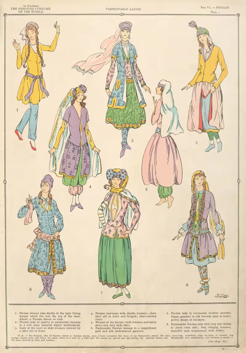 Persian – Fashionable ladies — Paul Louis de Giafferri