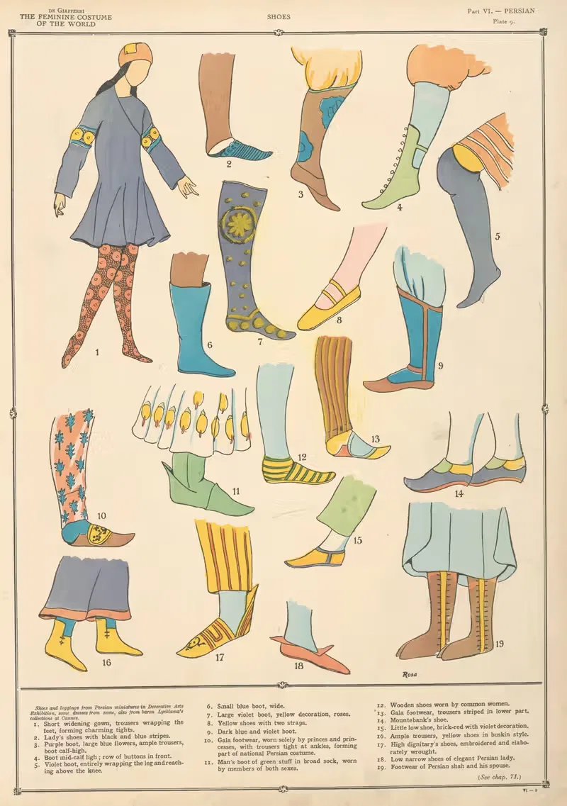 Персидские – Обувь by Поль Луи де Жиффери, 1926-1927 — digital art print download