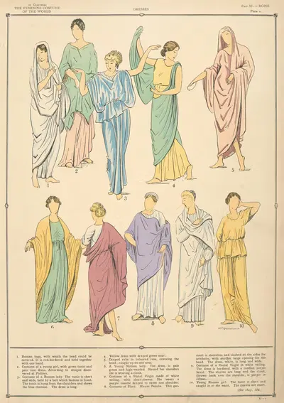 Rome – Dresses by Paul Louis de Giafferri, 1926-1927 — digital art print download