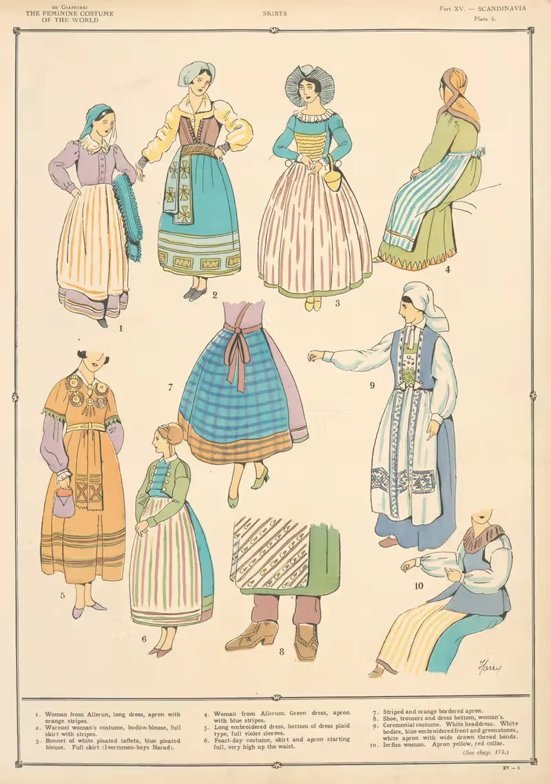 Scandinavia – Skirts by Paul Louis de Giafferri, 1926-1927 — digital art print download