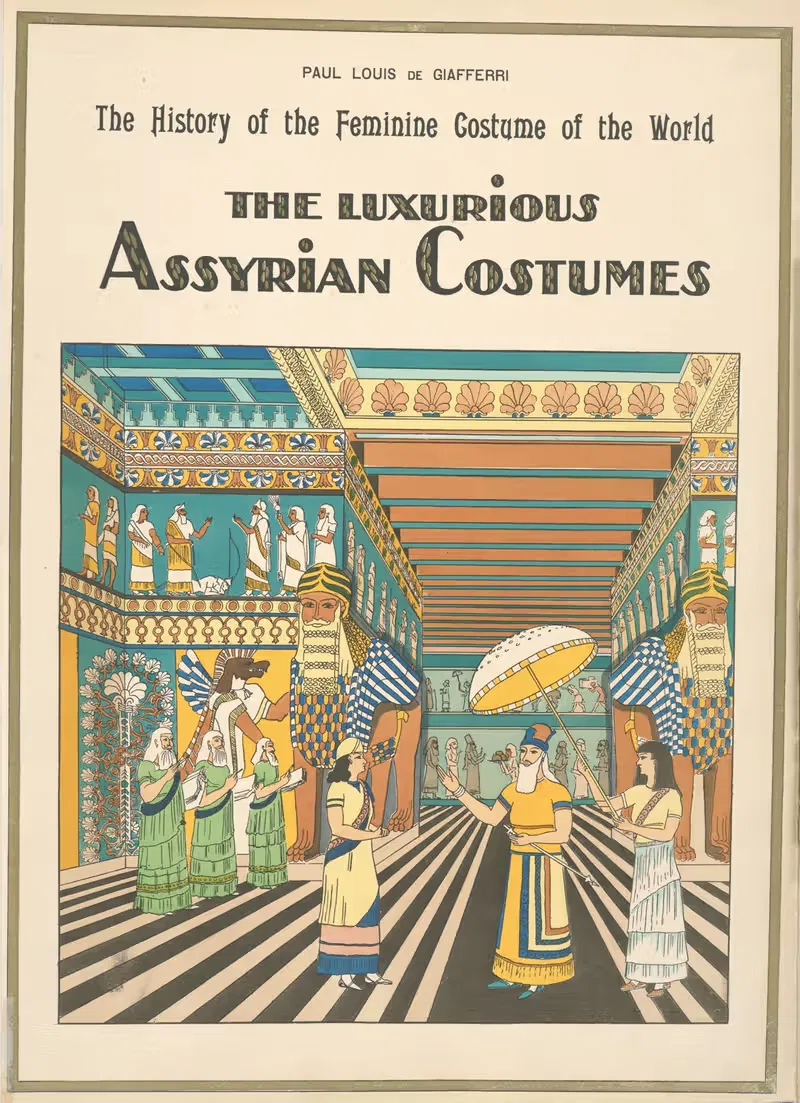 Роскошные ассирийские костюмы by Поль Луи де Жиффери, 1926-1927 — digital art print download
