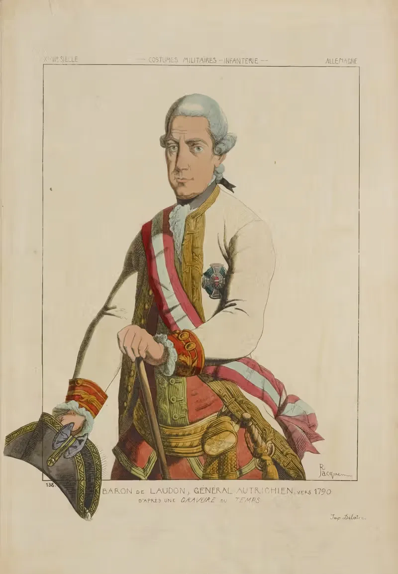 Baron de Laudon, général Autrichien, vers 1790 — Raphaël Jacquemin