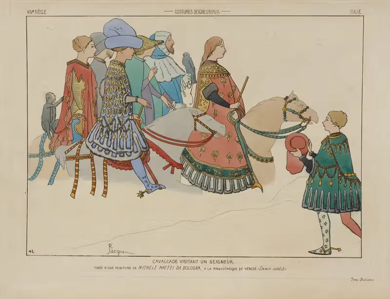 Кавалькада, посещающая сеньора by Рафаэль Жаккемен, 1869 — digital art print download