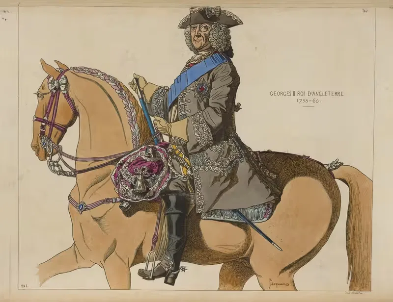 Жорж II король Англии. 1755-60. by Рафаэль Жаккемен, 1869 — digital art print download