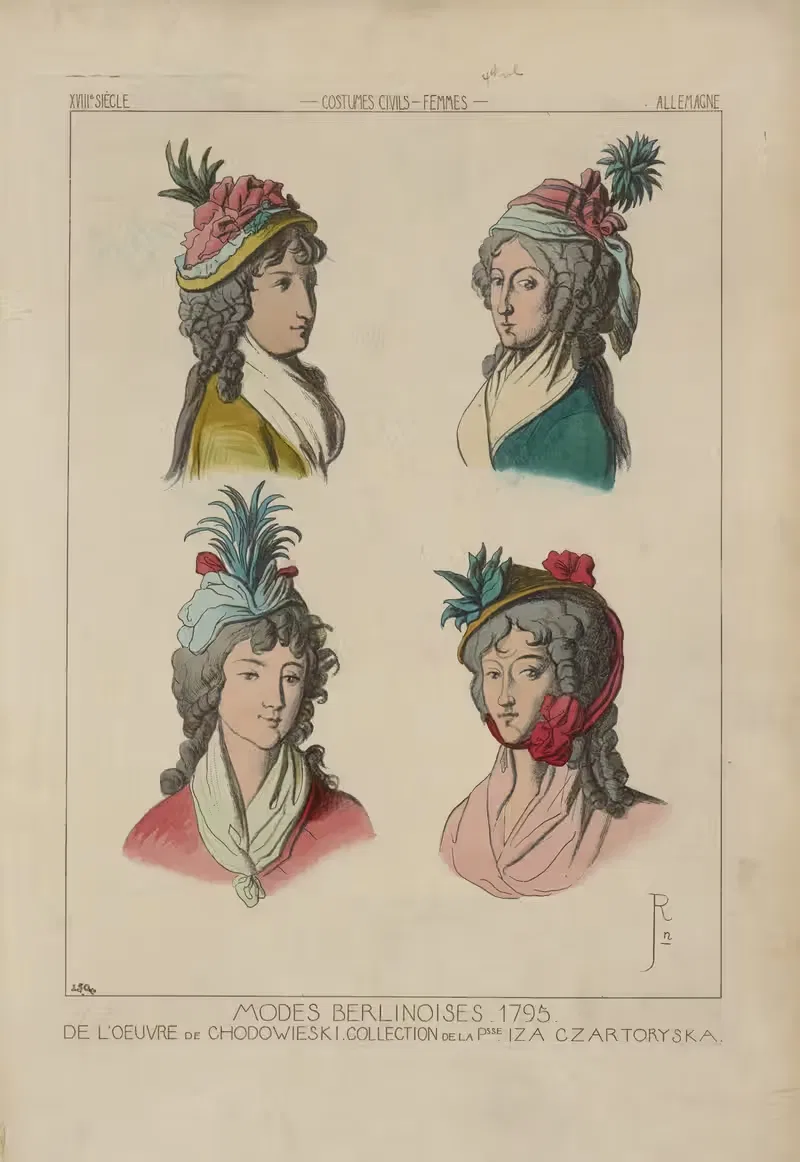 Берлинские моды. 1795 by Рафаэль Жаккемен, 1869 — digital art print download