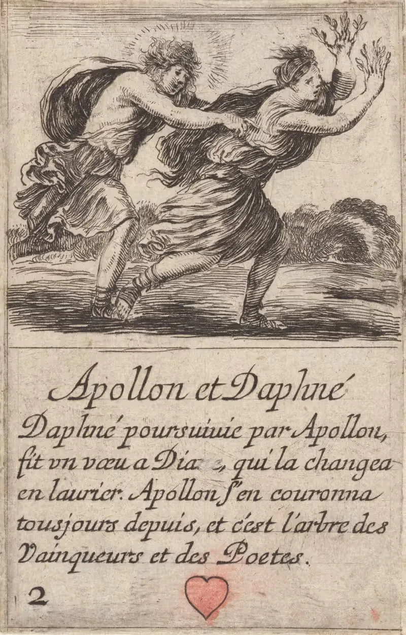 Apollon et Daphné by Stefano Della Bella, 1601-1700 — digital art print download