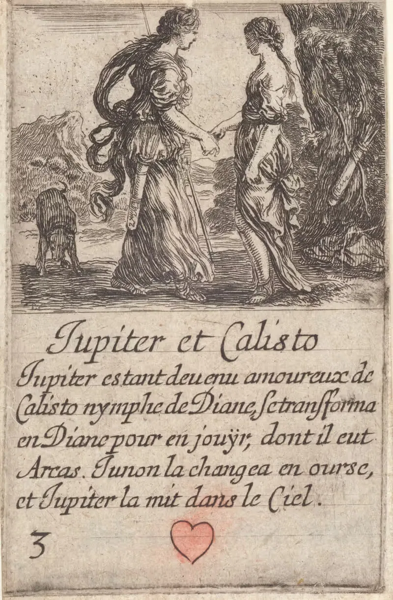 Юпитер и Каллисто by Стефано Делла Белла, 1601-1700 — digital art print download
