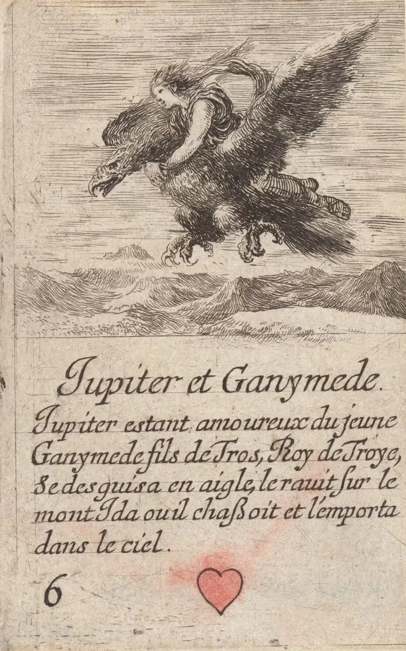Jupiter et Ganymede by Stefano Della Bella, 1601-1700 — digital art print download