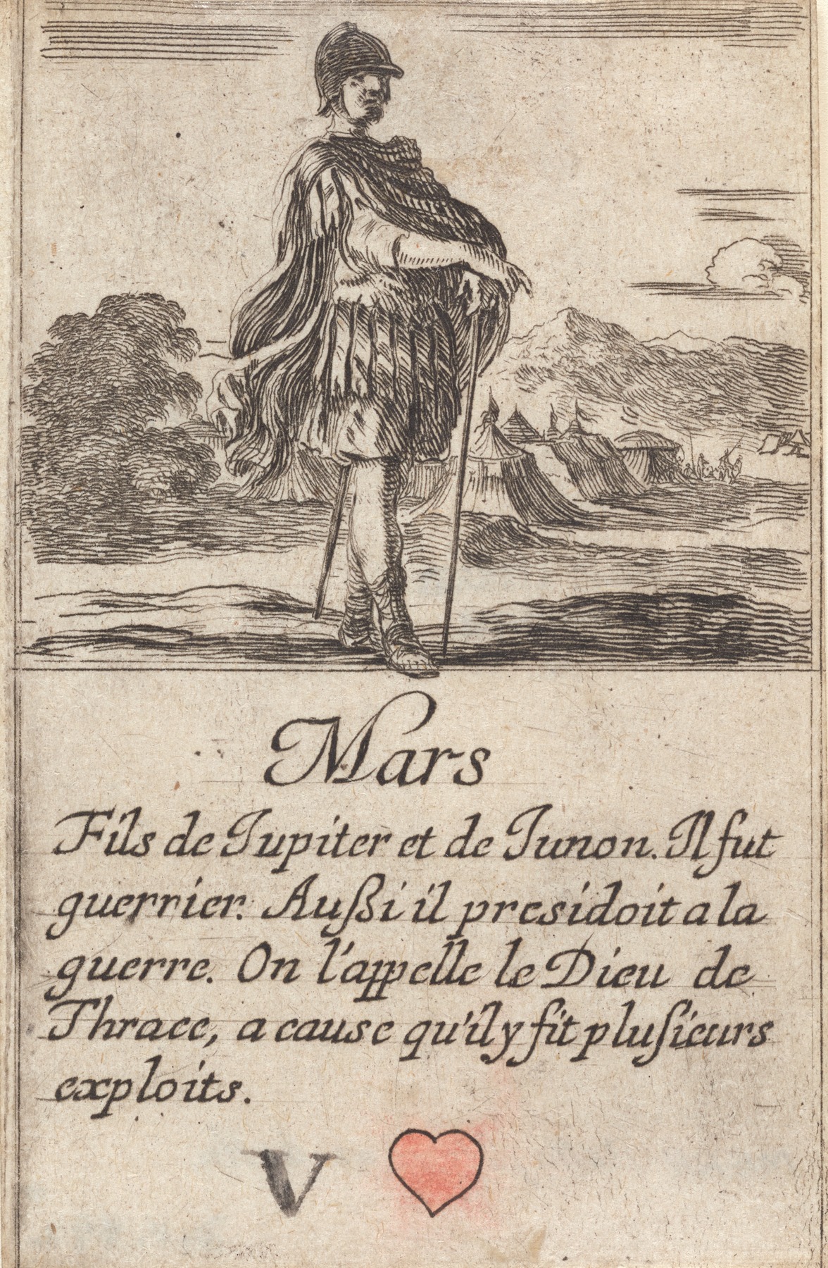 Mars by Stefano Della Bella, 1601-1700 — digital art print download