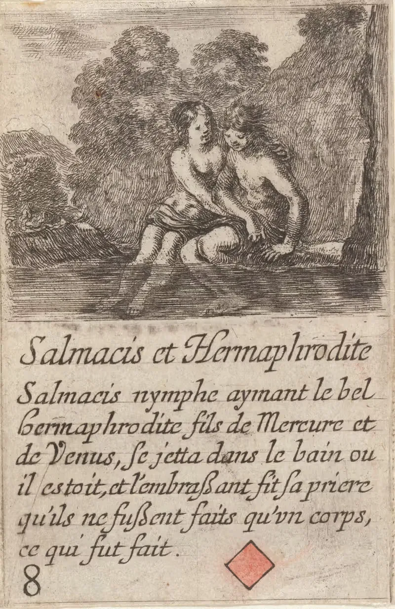 Salmacis et Hermaphrodite by Stefano Della Bella, 1601-1700 — digital art print download