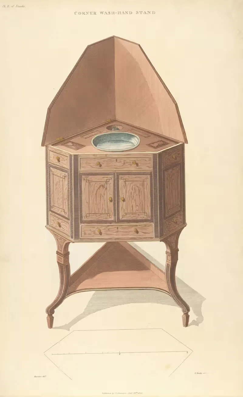 Угол умывальника by Томас Шератон, 1805 - 1806 — digital art print download