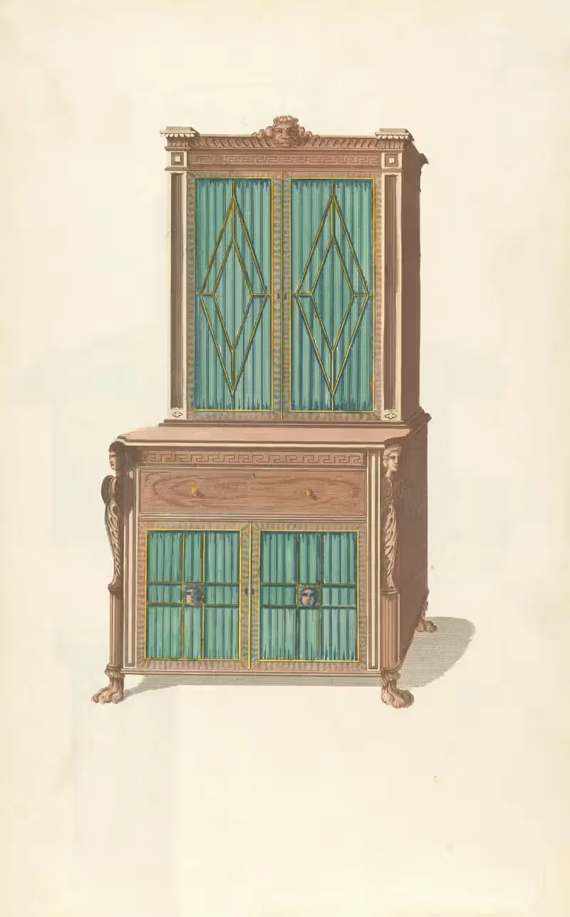 Secretary-bookcase by Thomas Sheraton, 1805 - 1806 — digital art print download