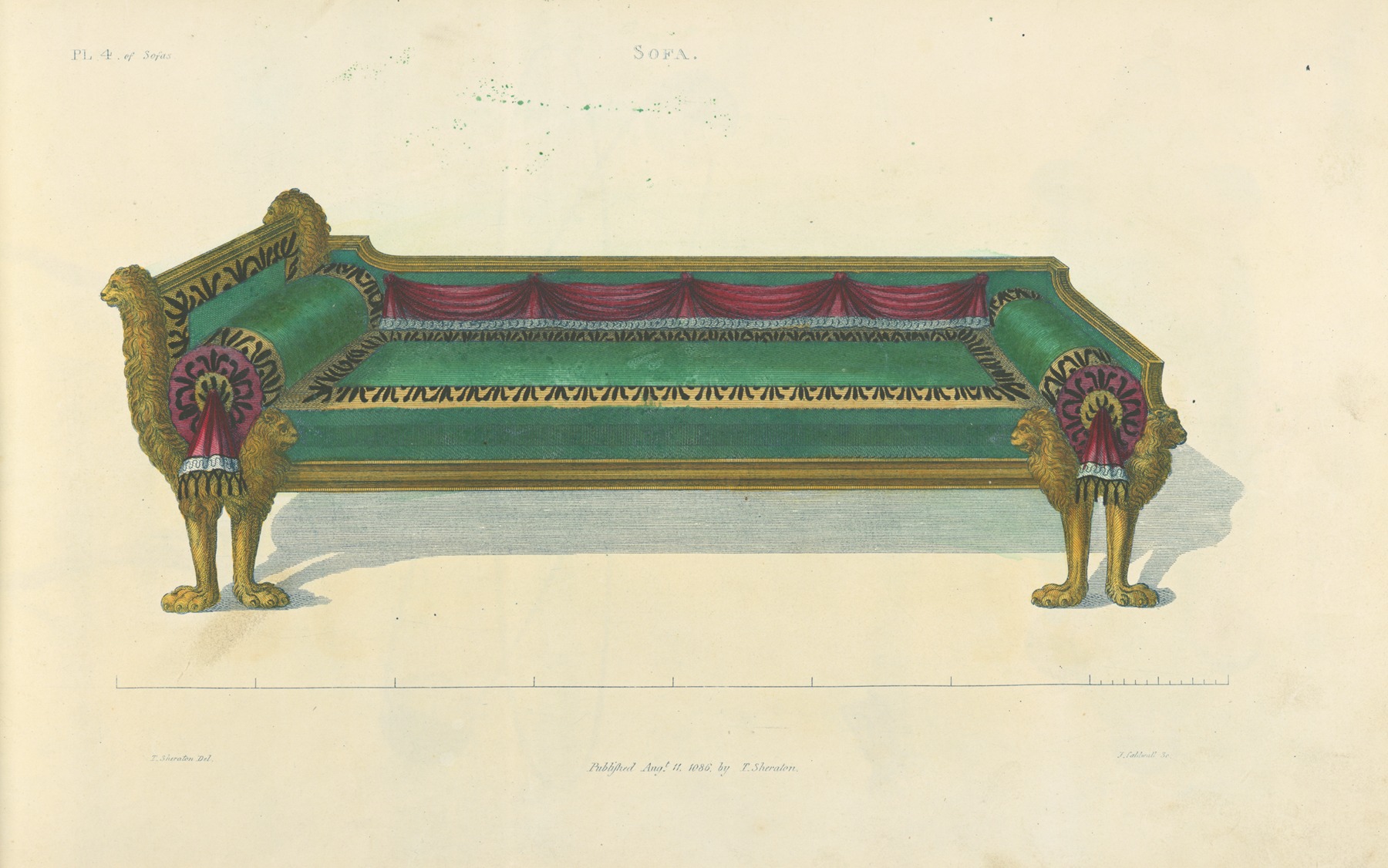 Диван 3 by Томас Шератон, 1805 - 1806 — digital art print download
